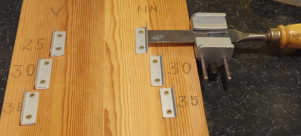 The fastest way to set the angle, for Veritas and the no-name guide