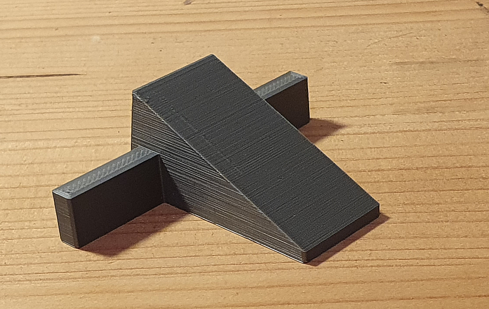 Angle stop with 25 degrees, from 3D printer